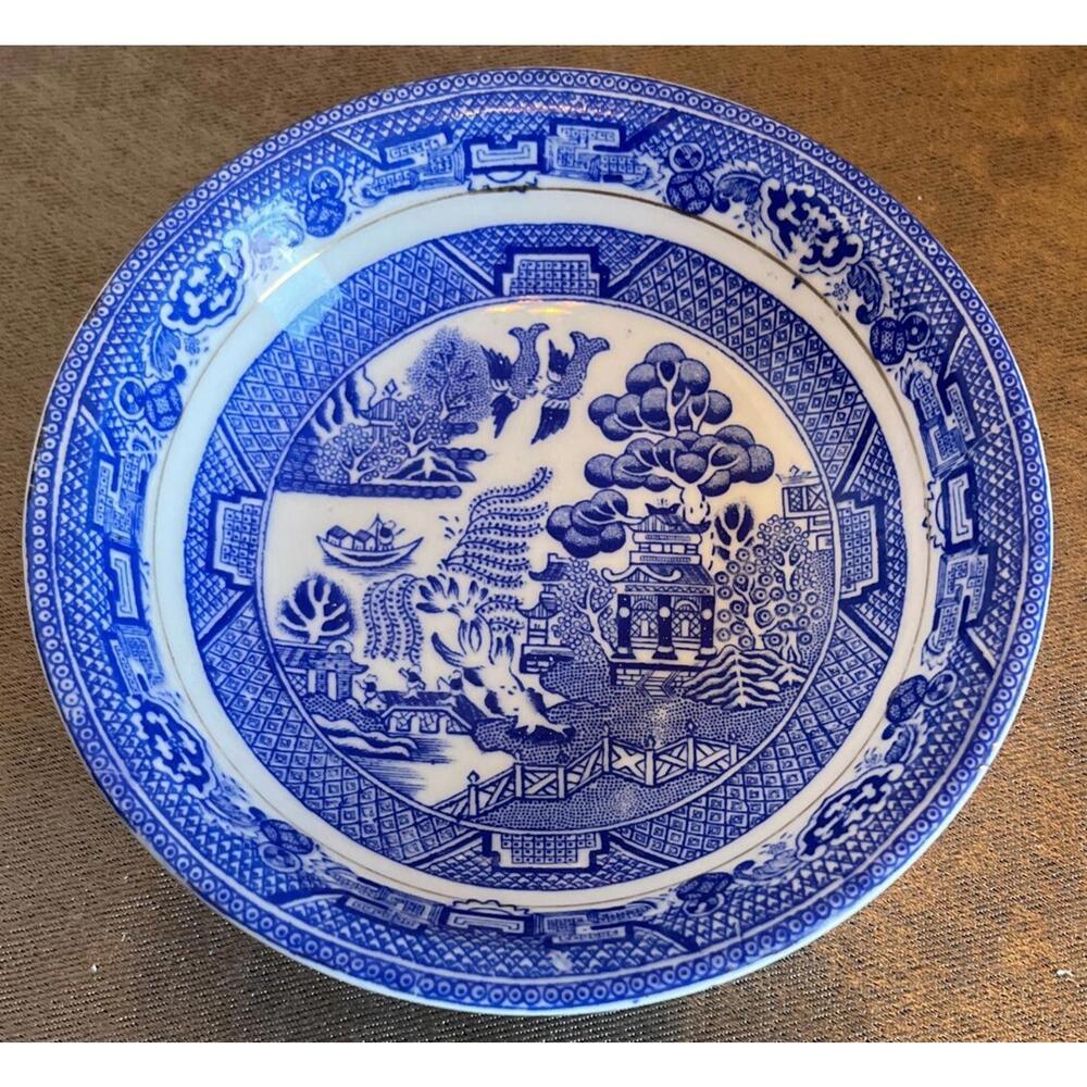 Vintage Royal Grafton Willow Blue & White 5” Bowl
